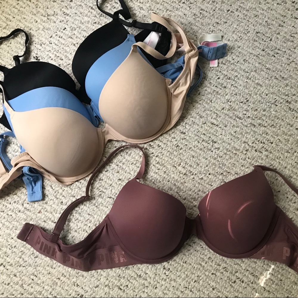 Victoria Secret PINK Wear Everywhere Push Bras Set
